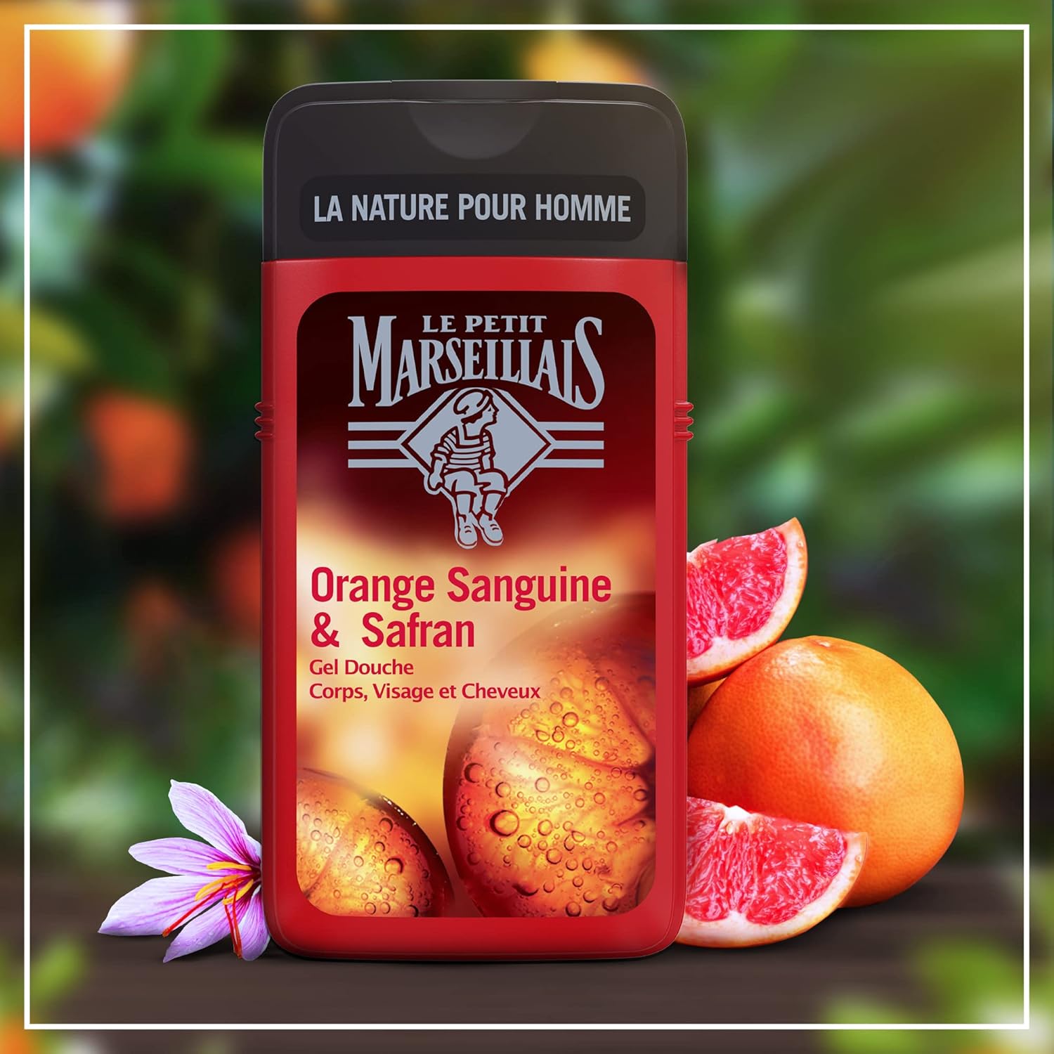 🇫🇷 Blood Orange & Saffron Energizing Shower Gel by Le Petit Marseillais, 8.4 fl.oz (250 ml)