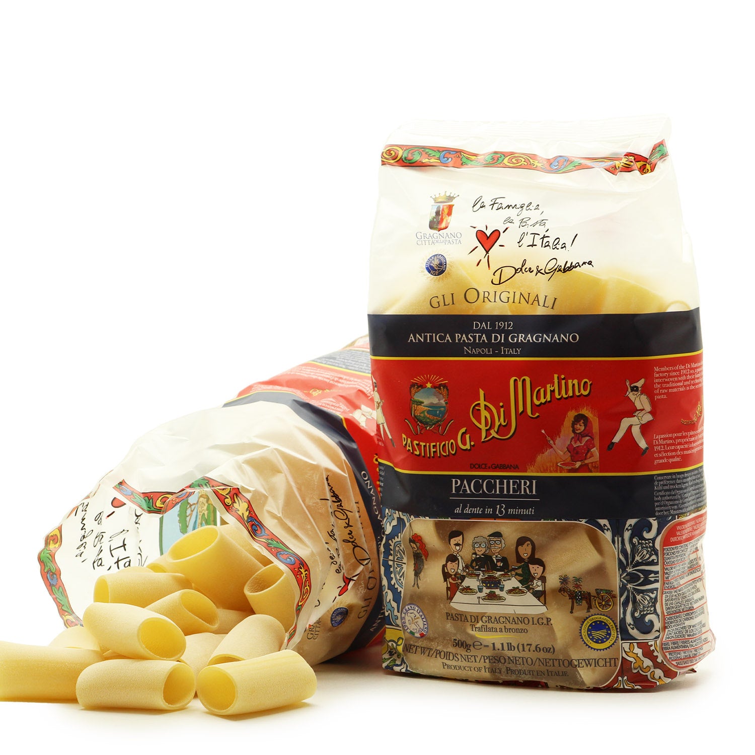 🇮🇹 Dolce & Gabbana Paccheri Pasta, 1 lb (454g)