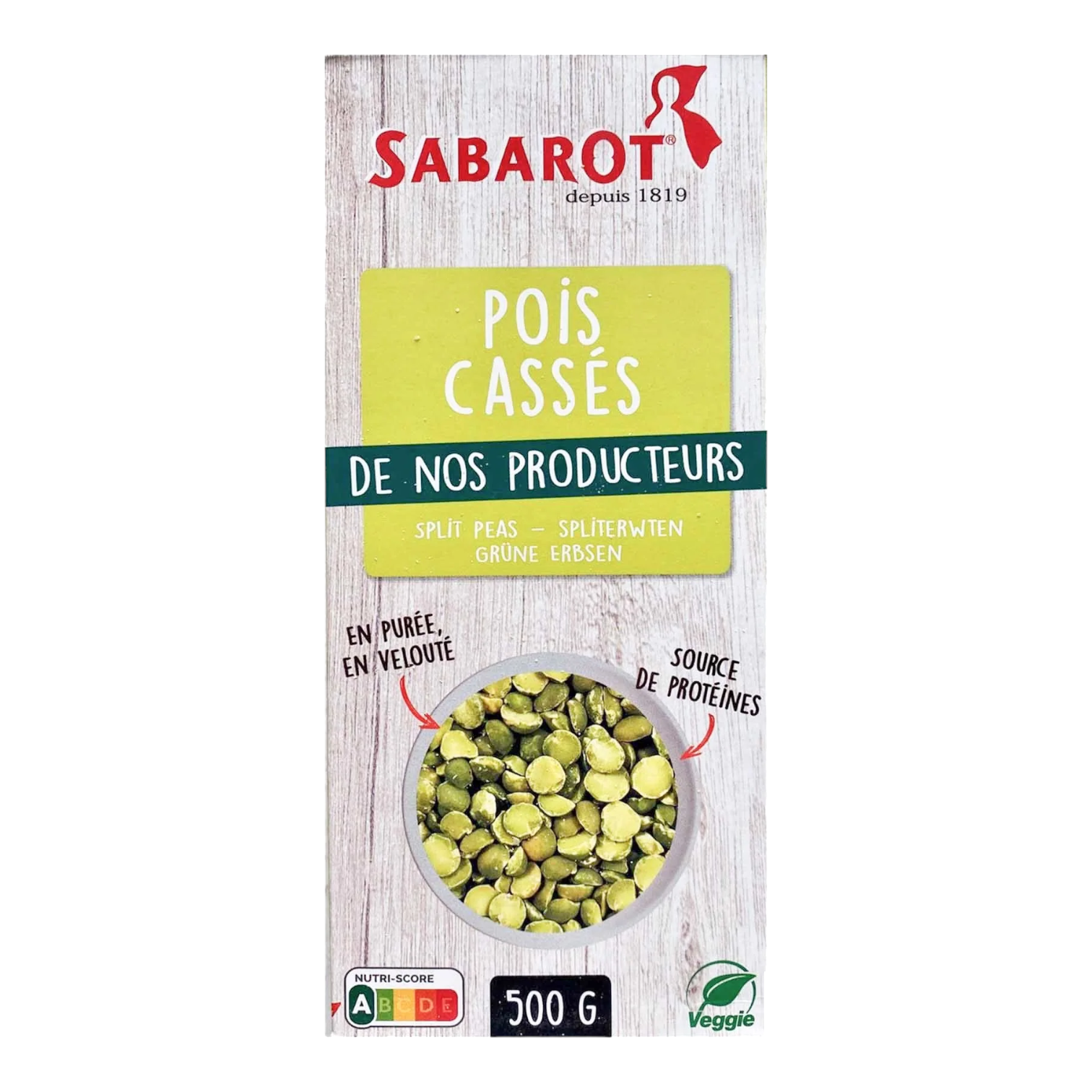 🇫🇷 Split Peas 'Pois Cassés', 17.6 oz (500g)
