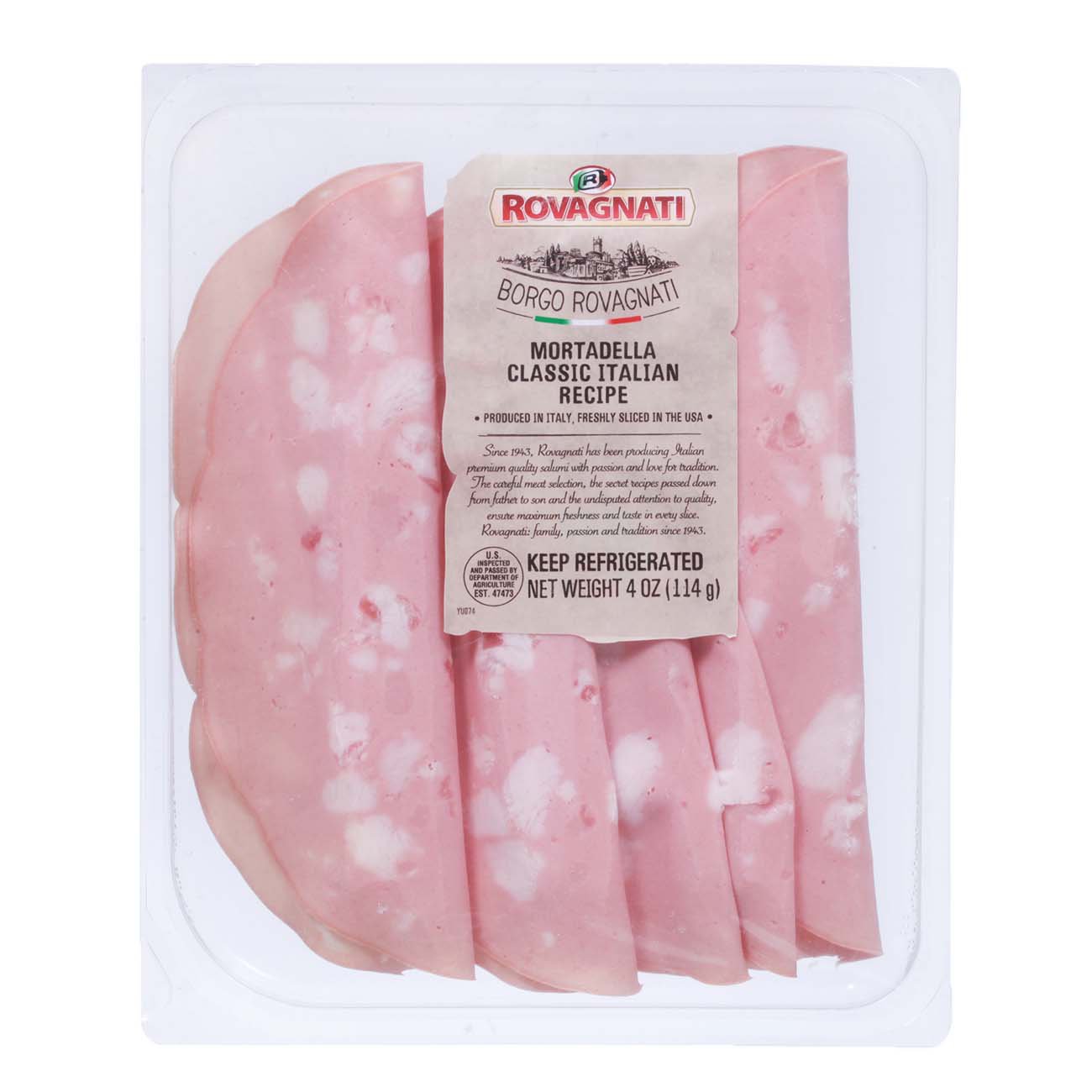 🇮🇹 Authentic Italian Mortadella by Borgo Rovagnati, 4 oz (113g)
