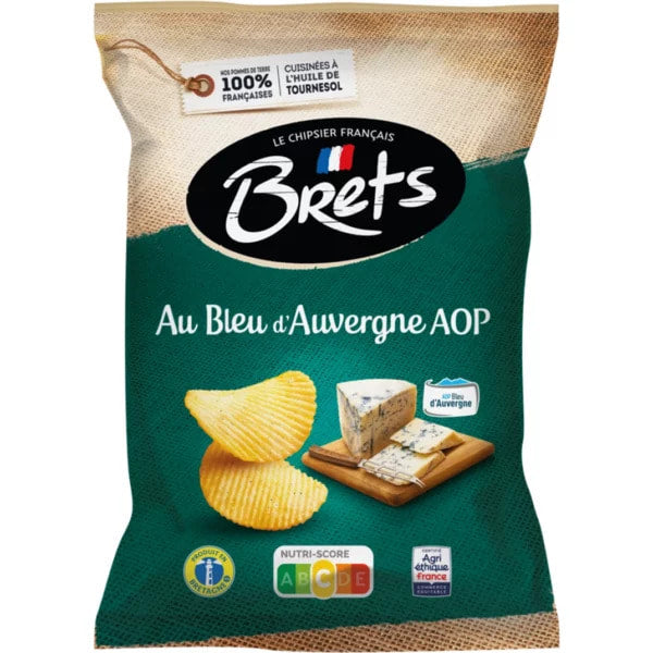 🇫🇷 Blue d’Auvergne AOP Cheese Potato Chips, 4.4oz (125g) [NO GMO, NO CORN SYRUP]