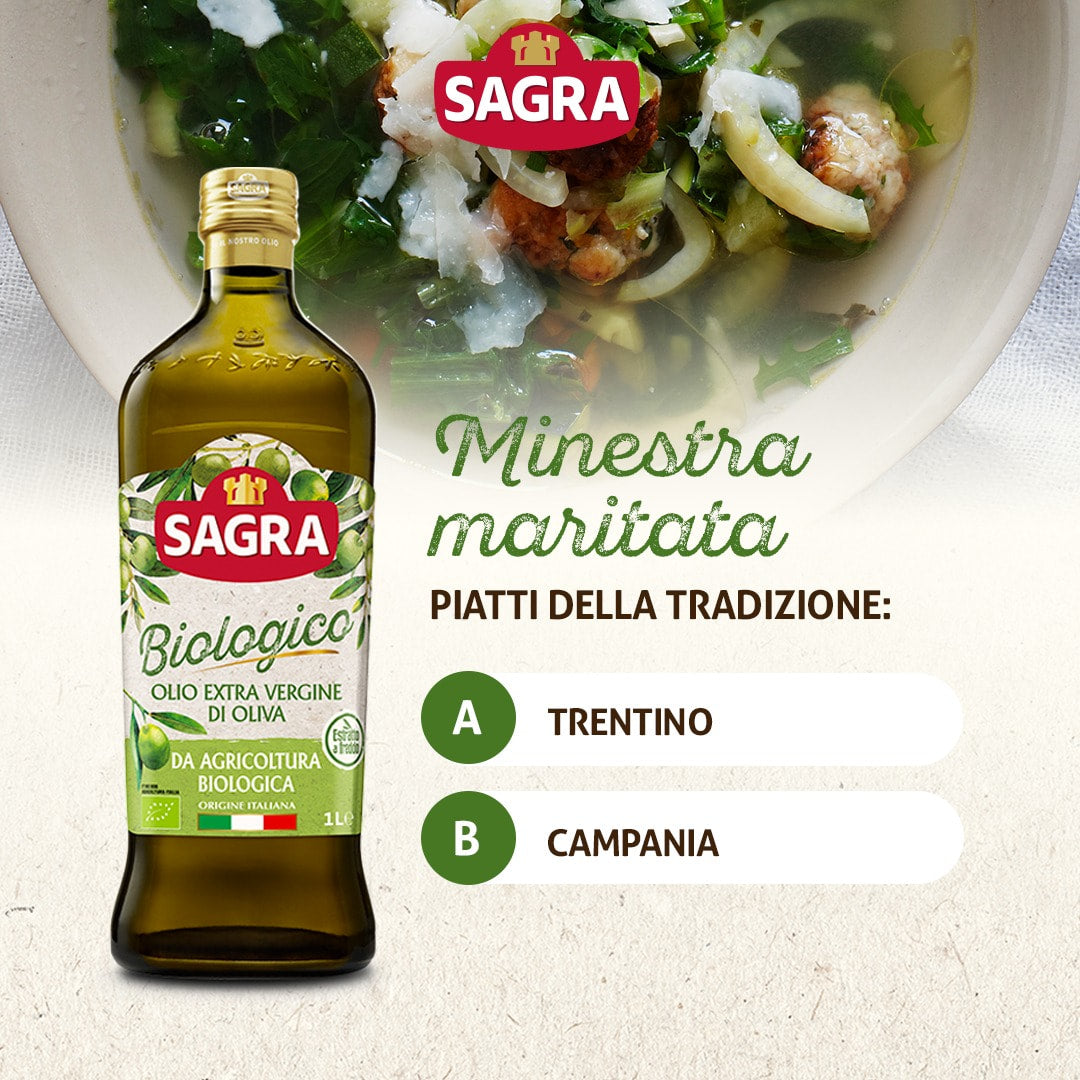 🇮🇹 Organic Extra Virgin Olive Oil In Glass Bottle by Sagra, 25.3 fl. oz. (750ml)