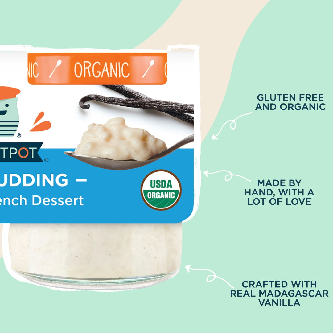 🇺🇸 2 Organic Vanilla Rice Pudding 'Riz Au Lait' by Petit Pot