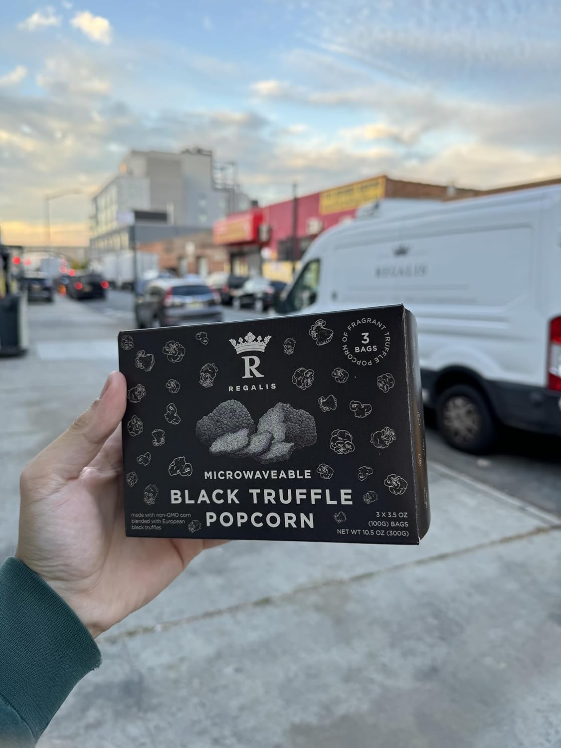 🇺🇸 Microwavable Black Truffle Popcorn, (3 bag x 100g)