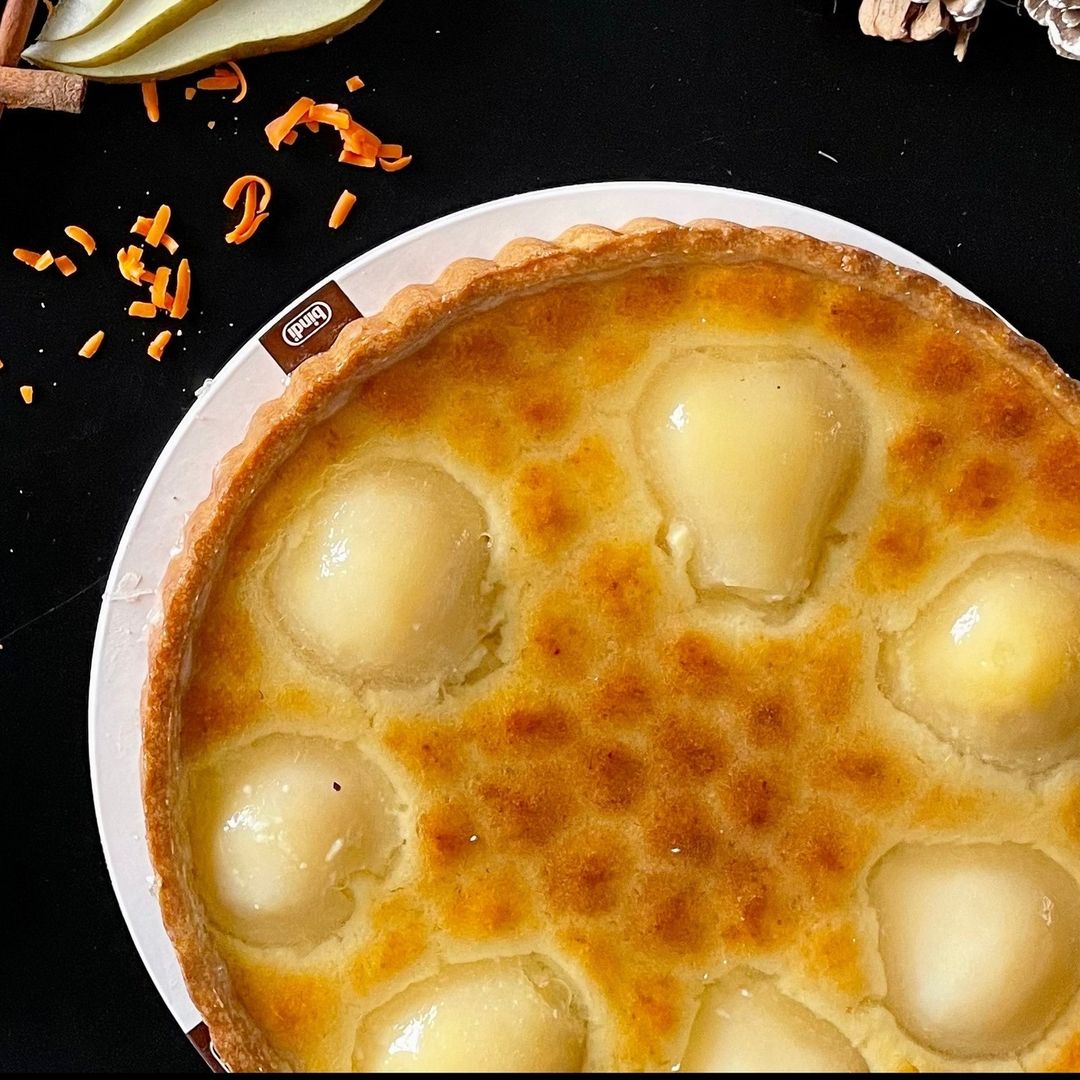 🇮🇹 Large Almond & Pear 'Crostata di Pere' Tart (14 Slices), [Frozen] ❄️