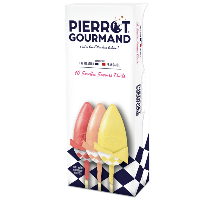 🇫🇷 10 Fruit Duo Lollipops, 4.5 oz (130g)