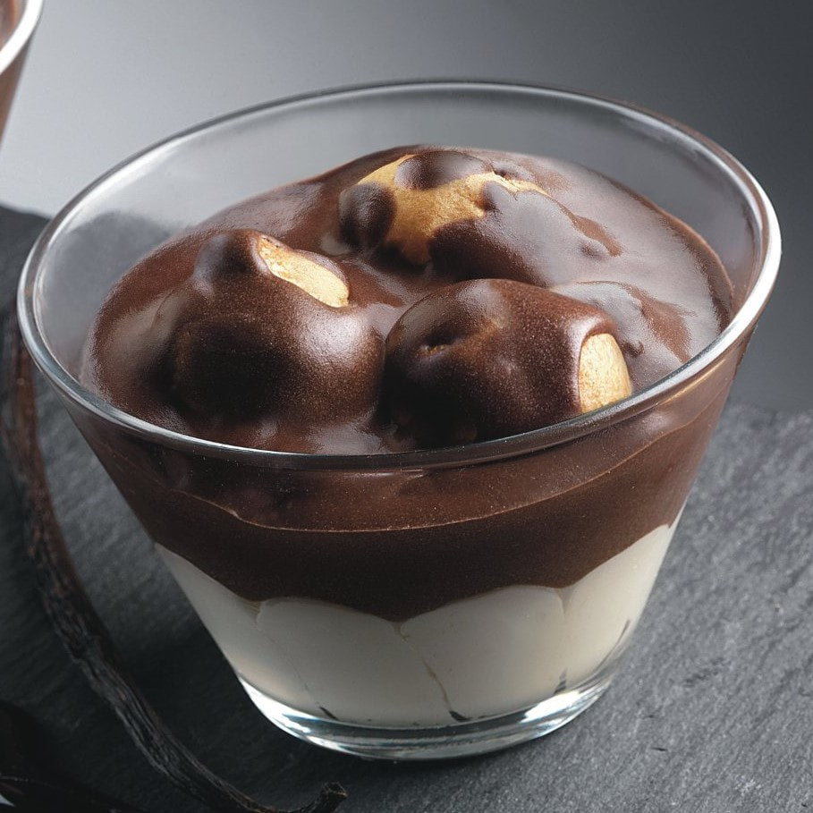 🇮🇹 Coppa Profiteroles in Glass Cup, 3.5 oz [Frozen] ❄️