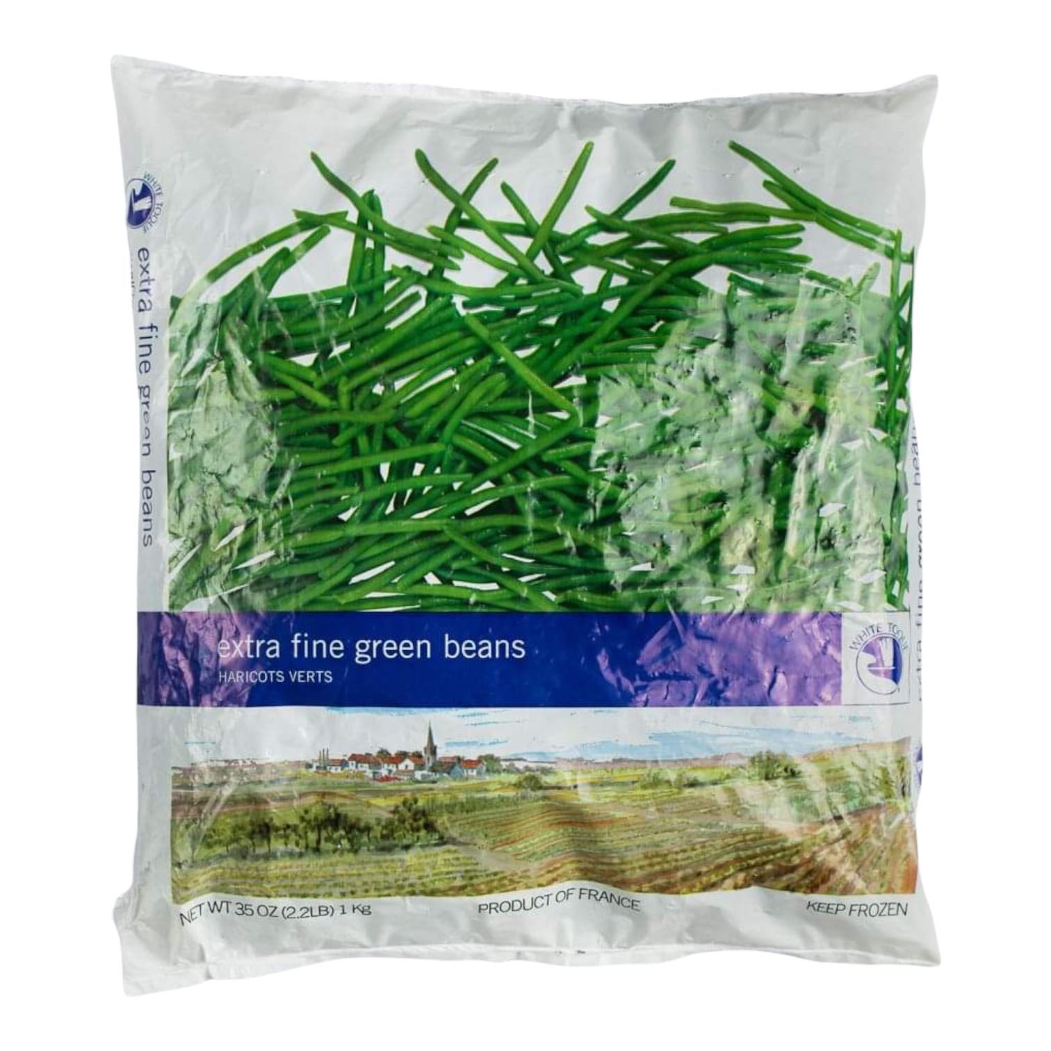 🇫🇷 Extra Fine Green Beans 'Haricots Verts', 2.2 lbs [Frozen] ❄️