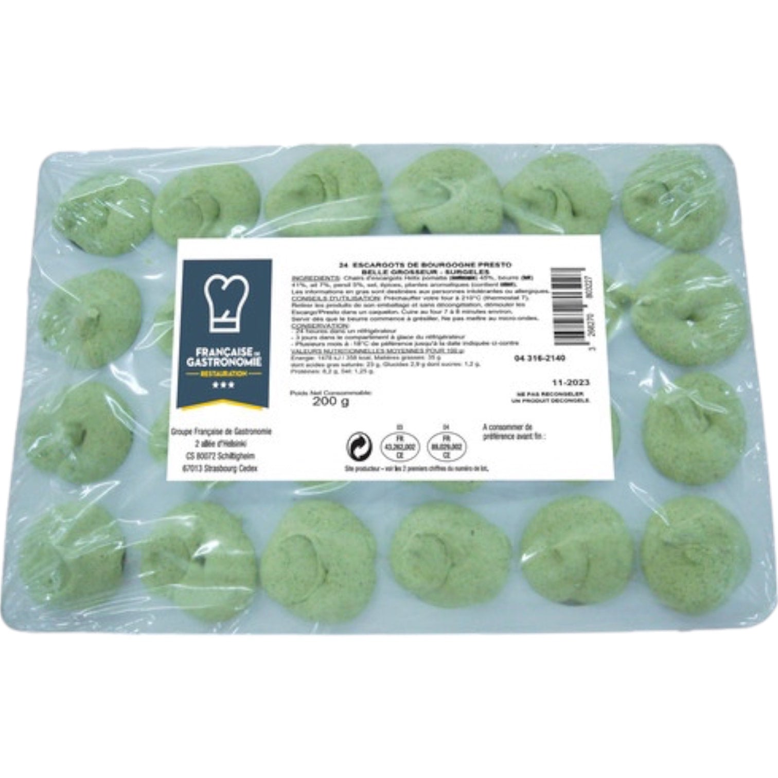 🇫🇷 24 Shell-Less Escargots 'Presto' w/ Garlic & Parsley Butter [Frozen