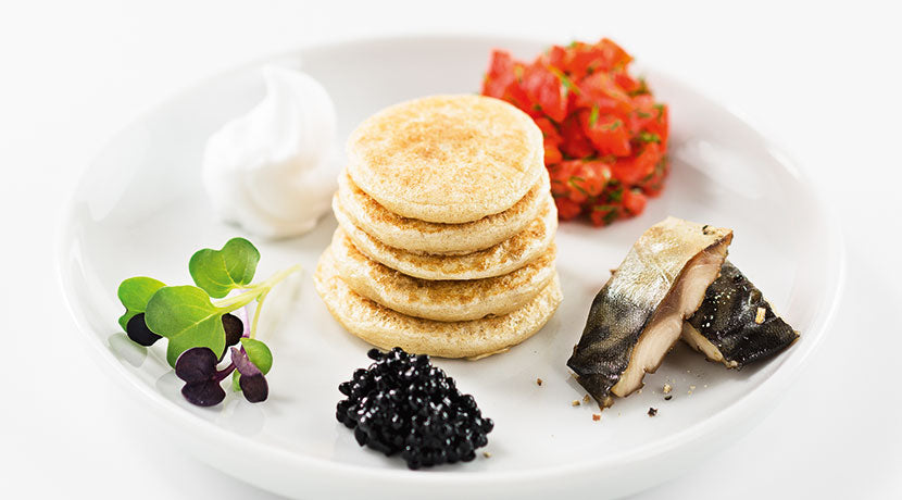 🇫🇷 16 French Mini Blinis by Le Monde des Crêpes, 2.82 oz (80g) [Retail Box, Frozen] ❄️