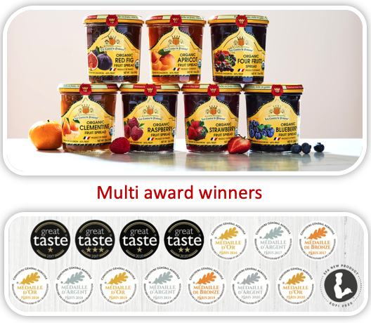 🇫🇷 Organic Red Fig Jam (65% Fruits), 12 oz (340g) Best Before, March 15th 2025