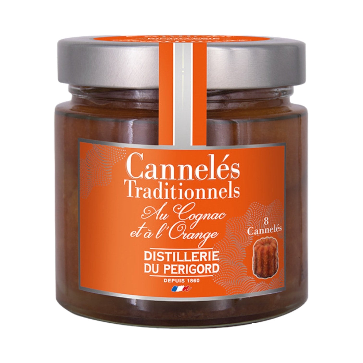 🇫🇷 8 Minis Cannelés Soaked In Cognac & Orange (18%) by Distillerie du Périgord, 14.46 oz (410g)