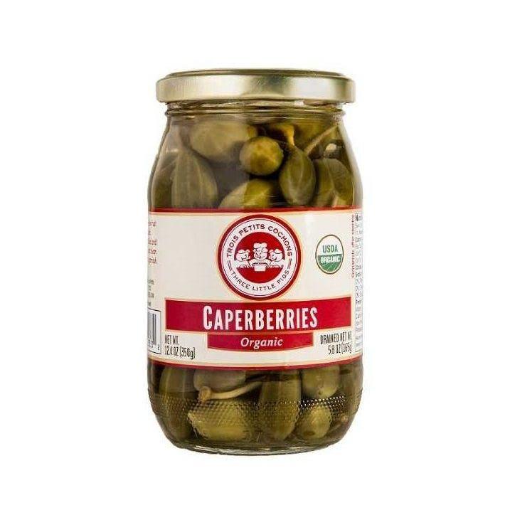 🇫🇷 Organic Caperberries by Les Trois Petits Cochons, 12.4 oz