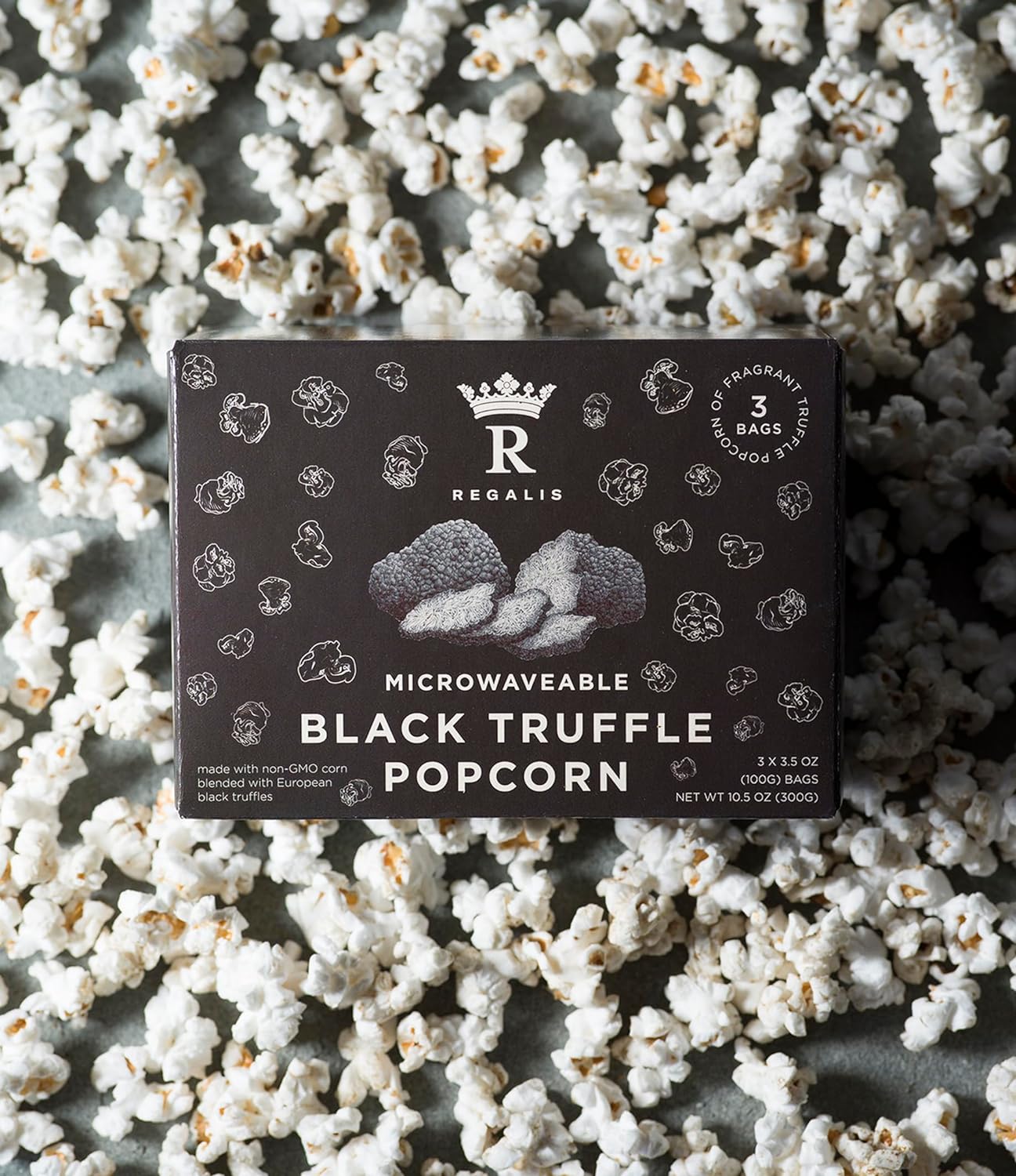🇺🇸 Microwavable Black Truffle Popcorn, (3 bag x 100g)