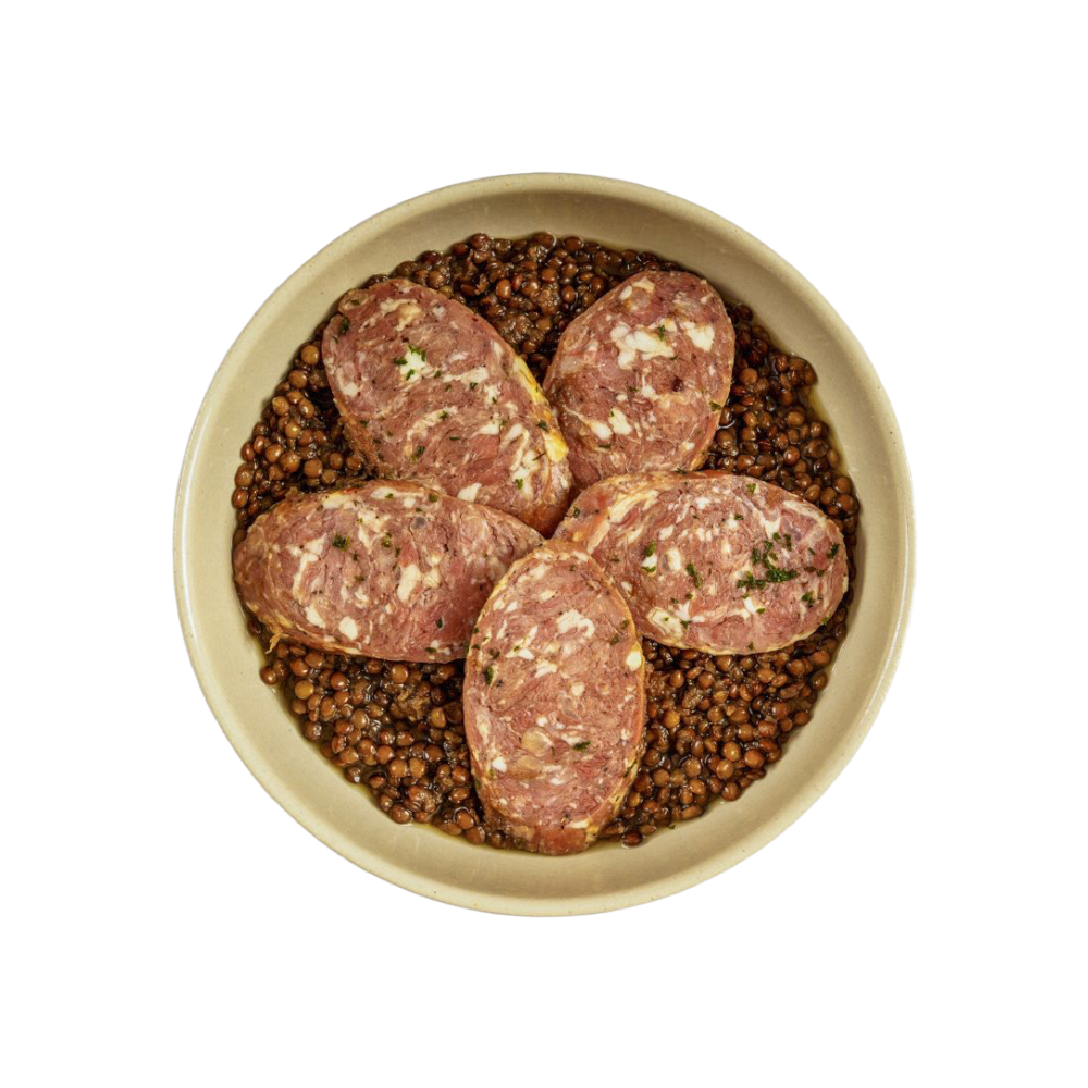 🇫🇷 Morteau Sausage w/ Lentils by Le Bec Fin, 20 oz (Frozen, Serves 2) ❄️