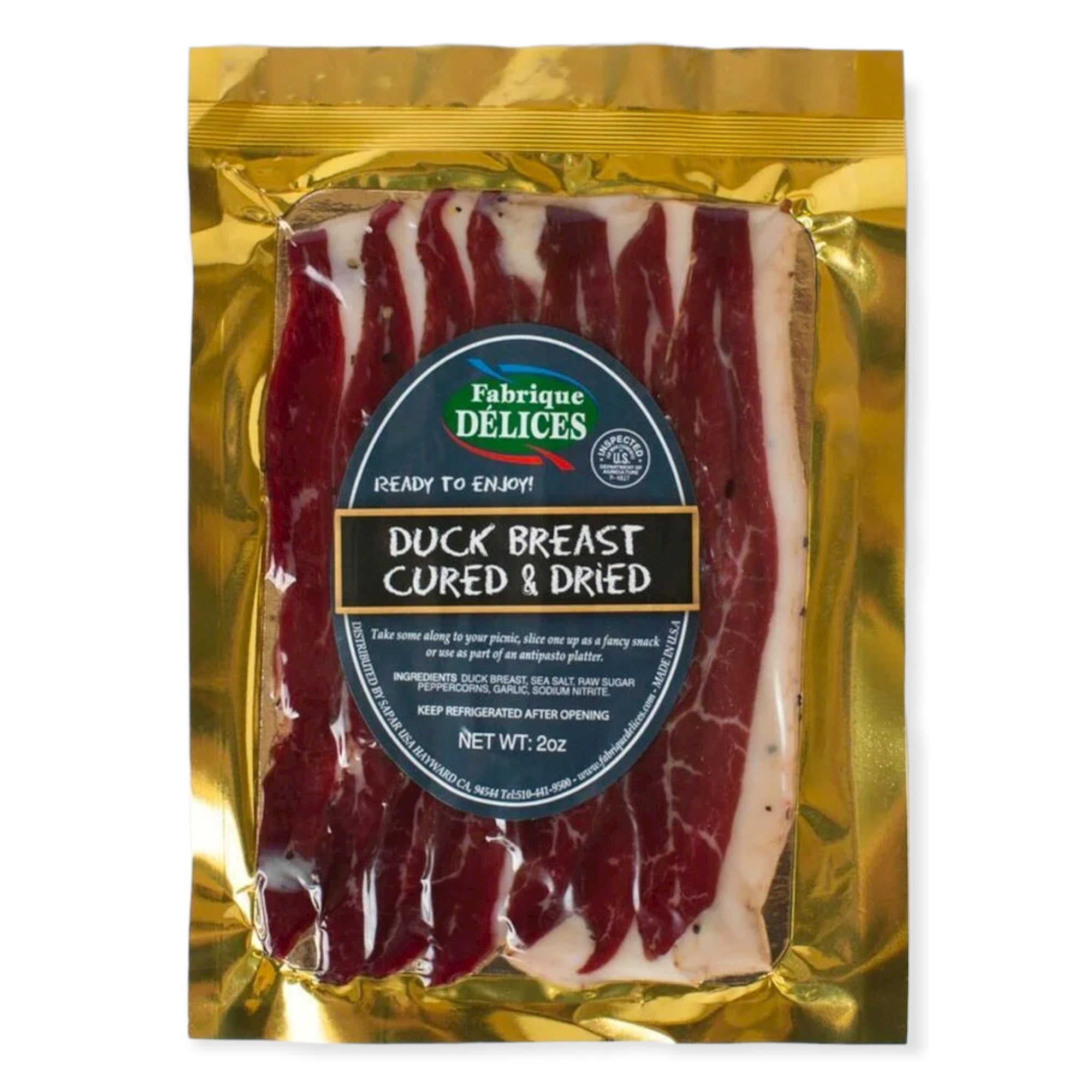 🇫🇷 Sliced Duck Breast Prosciutto 🦆, 2 oz