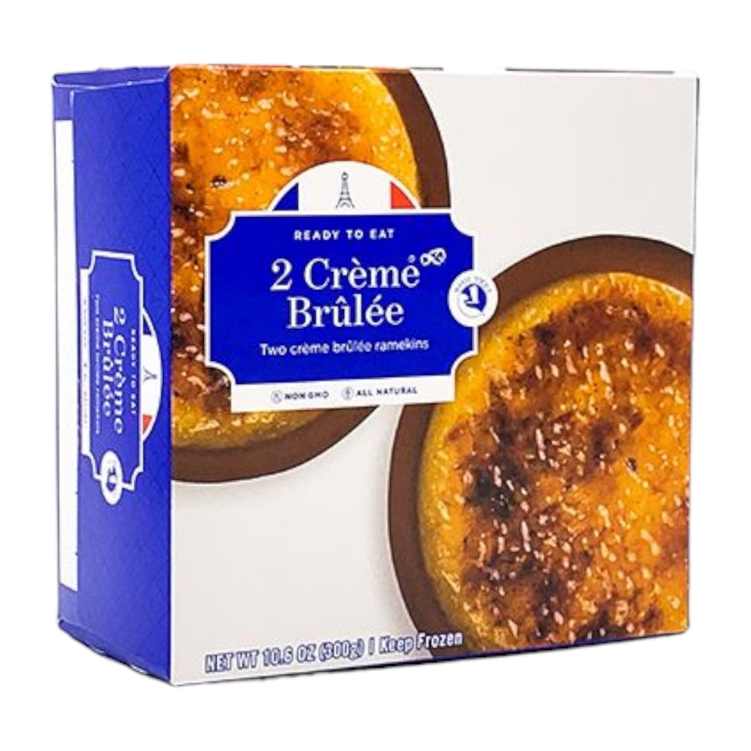 🇫🇷 2 Authentic French Crèmes Brûlées, 10.6 oz [Frozen] ❄️