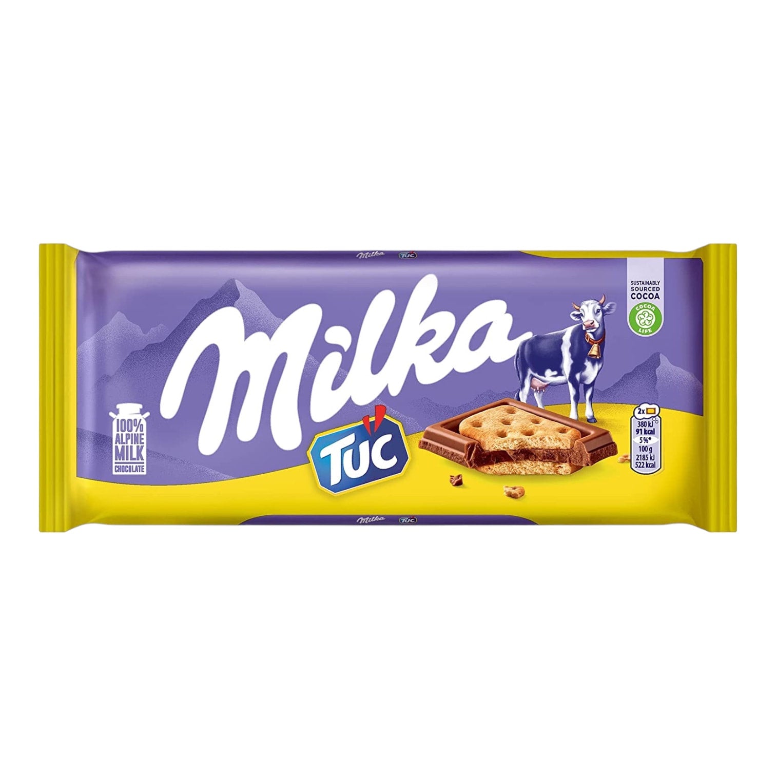 🇩🇪 10 Milka TUC 100% Alpine Milk Chocolate Crackers, 3 oz (87g)