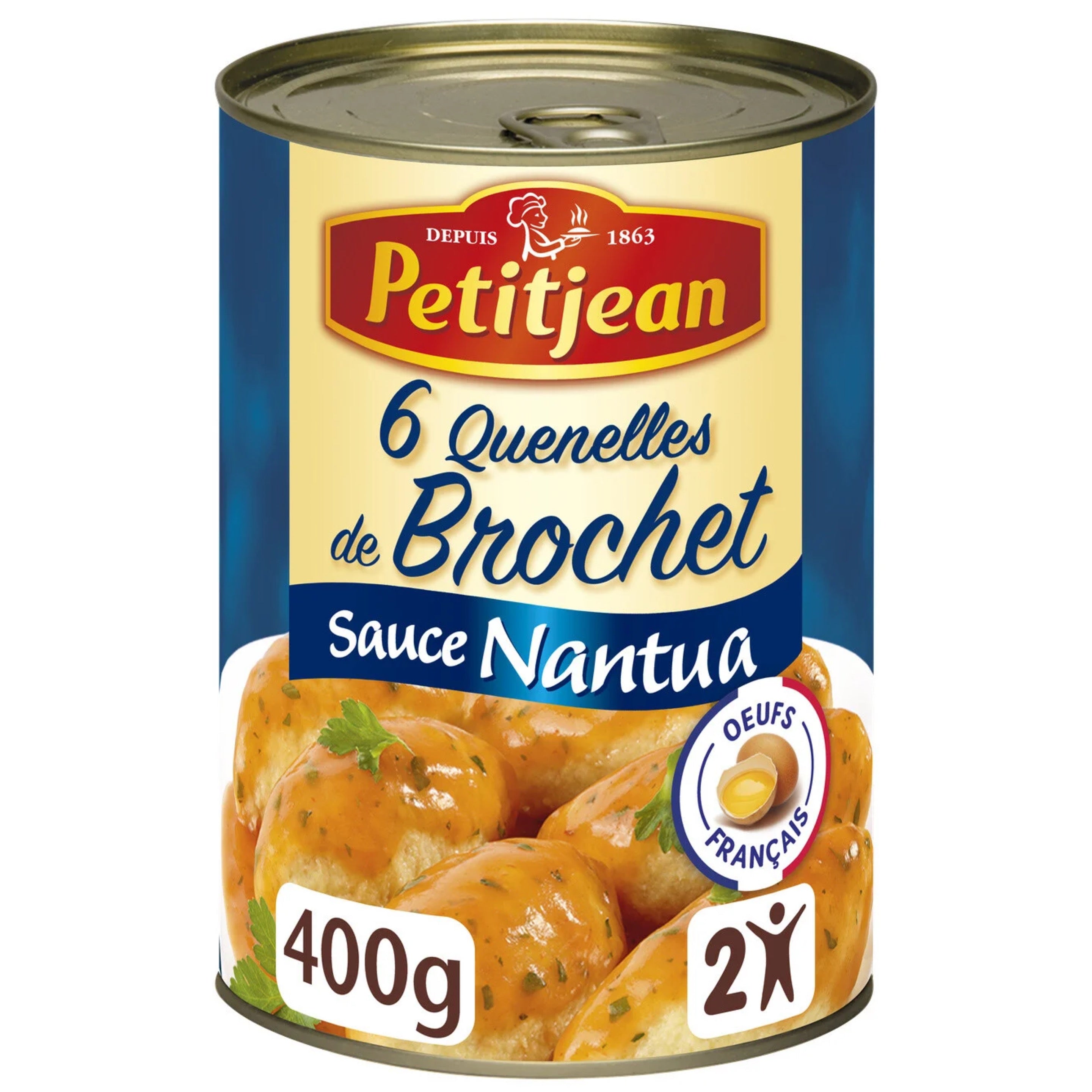 🇫🇷 6 Small Pike/Brochet Quenelles w/ Nantua Sauce, 14 oz (400g) *Dented can