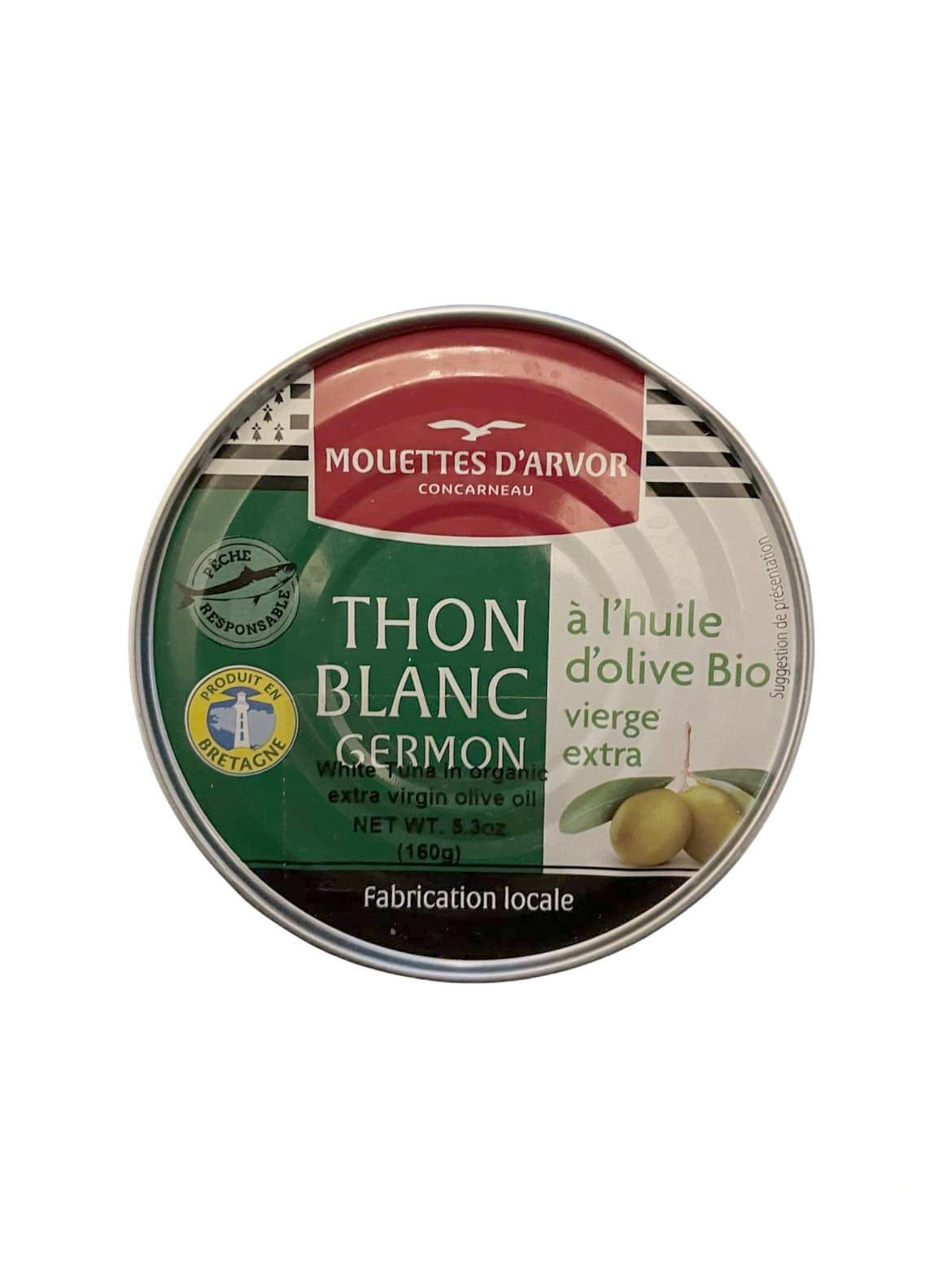 🇫🇷 White Tuna (Germon)  in Organic Extra Virgin Olive Oil, 5.3 oz