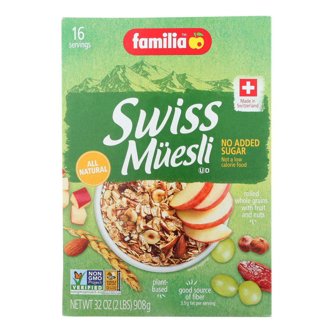 🇨🇭 No Added-Sugar Swiss Müesli, 29 oz (822g)