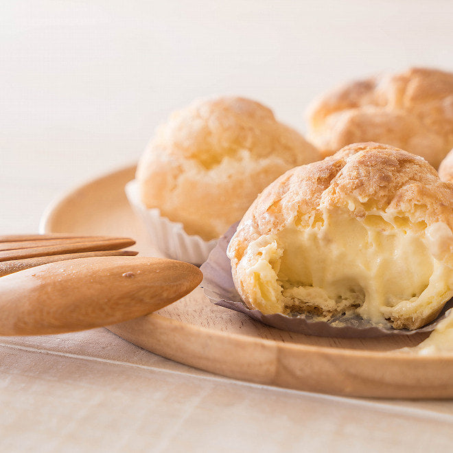 🇮🇹 10 Plain Profiteroles/Choux (Cream Puffs Filled w/ Vanilla Cream) [Frozen] ❄️