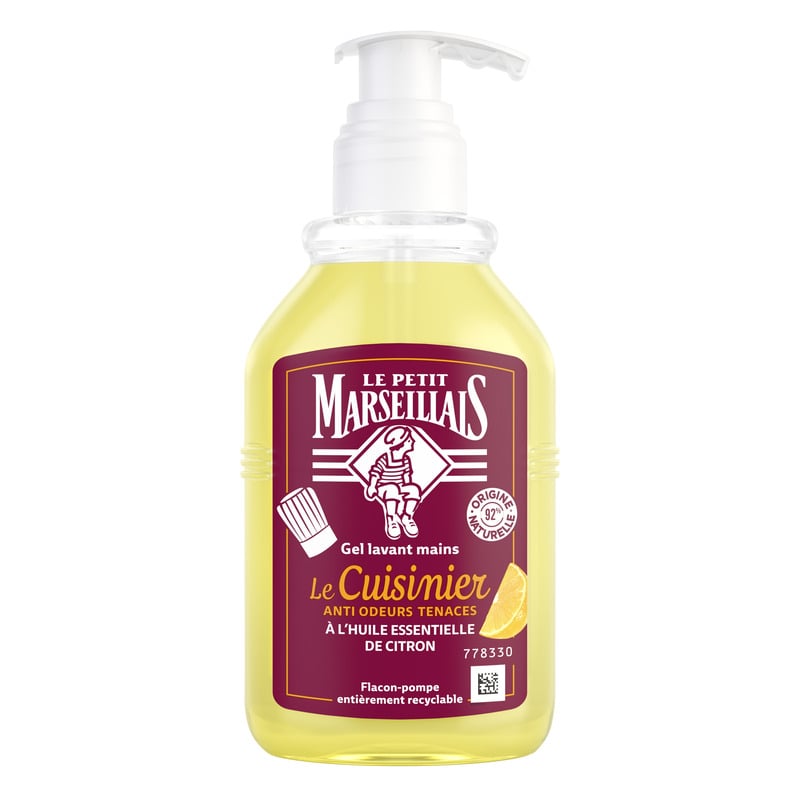 🇫🇷 Le Cuisinier Liquid Hand Soap w/ Organic Lemon Zest, 300ml