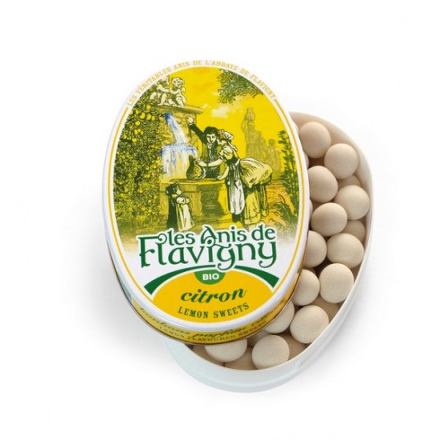 🇫🇷 Organic Lemon Flavored Anise Drop Candy, 1.7 oz (50g)