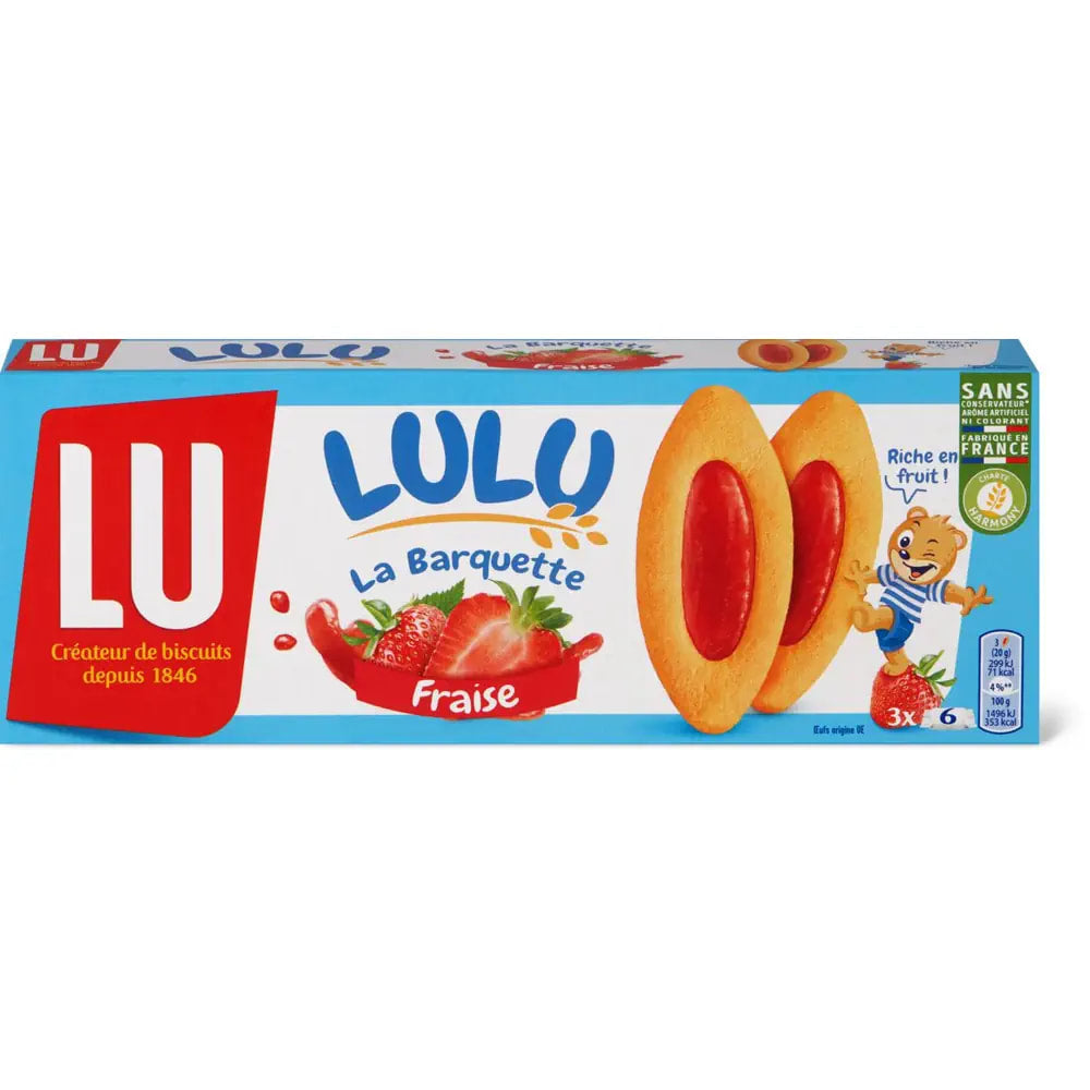 🇫🇷 18 Barquette Strawberry Sponge Cakes, 4.2 oz (120g)