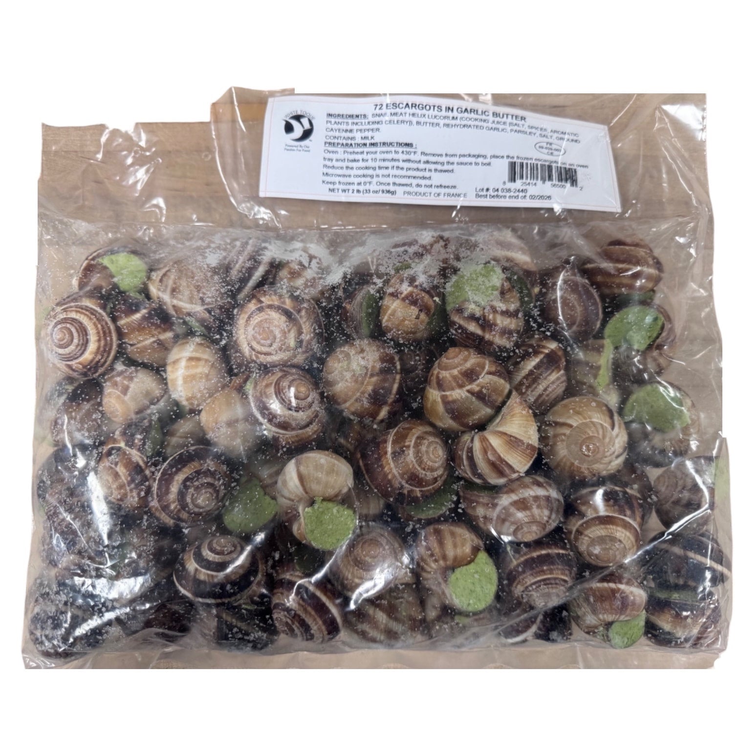 🇫🇷 Escargots in Shell w/ Garlic & Parsley Butter [Frozen] ❄️