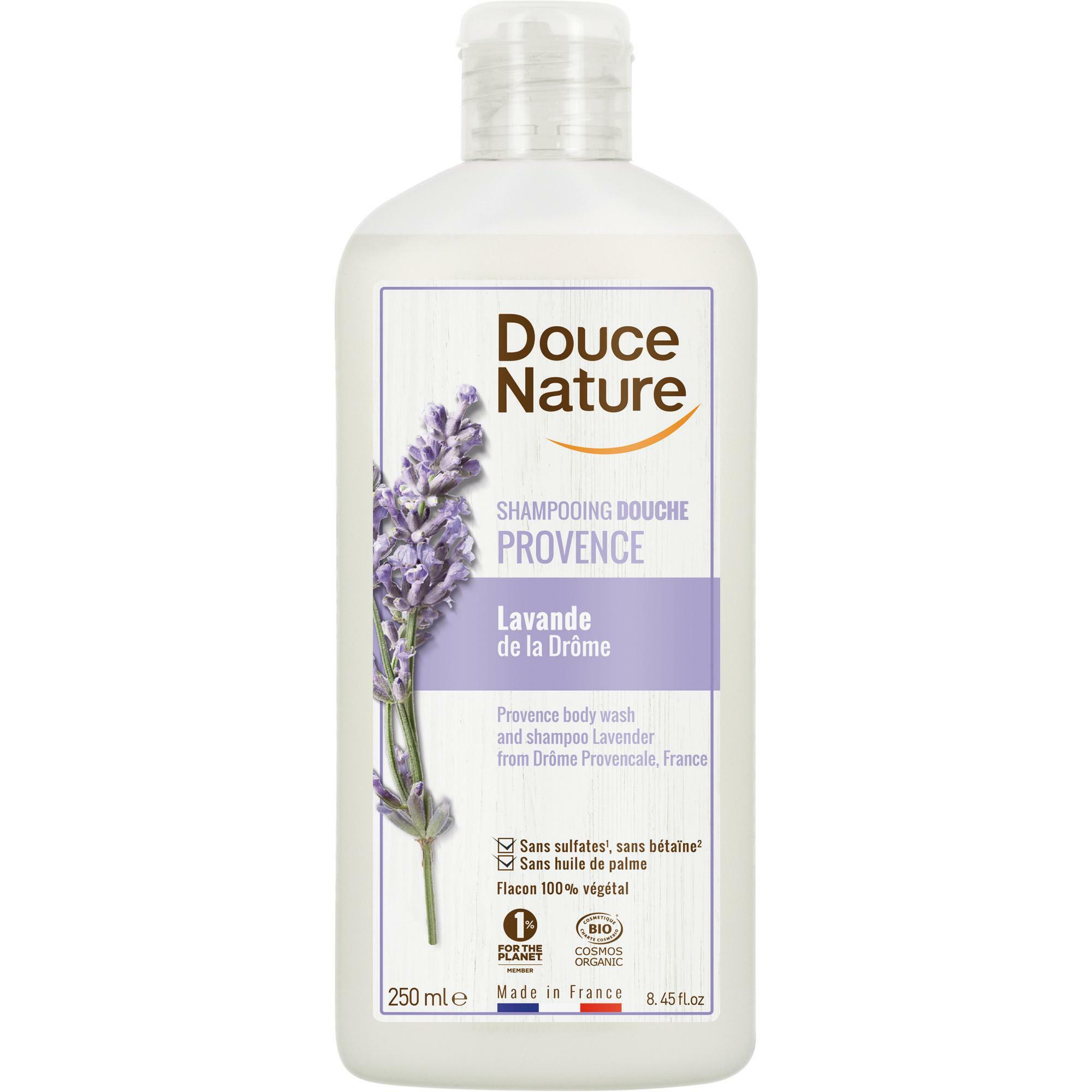 🇫🇷 Organic Lavender Shower Gel & Shampoo by Douce Nature, 8.4 fl oz (250 ml)