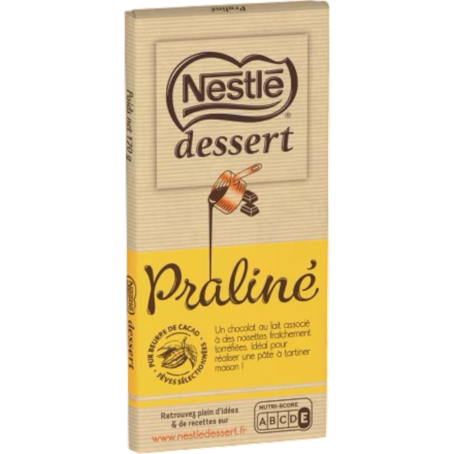 🇫🇷 Praliné: Hazelnuts (20%) & Milk Chocolate (36%) Baking Bar by Nestle Dessert, 5.9 oz (170g)