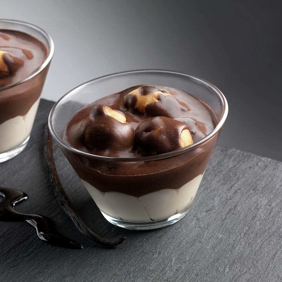 🇮🇹 Coppa Profiteroles in Glass Cup, 3.5 oz [Frozen] ❄️