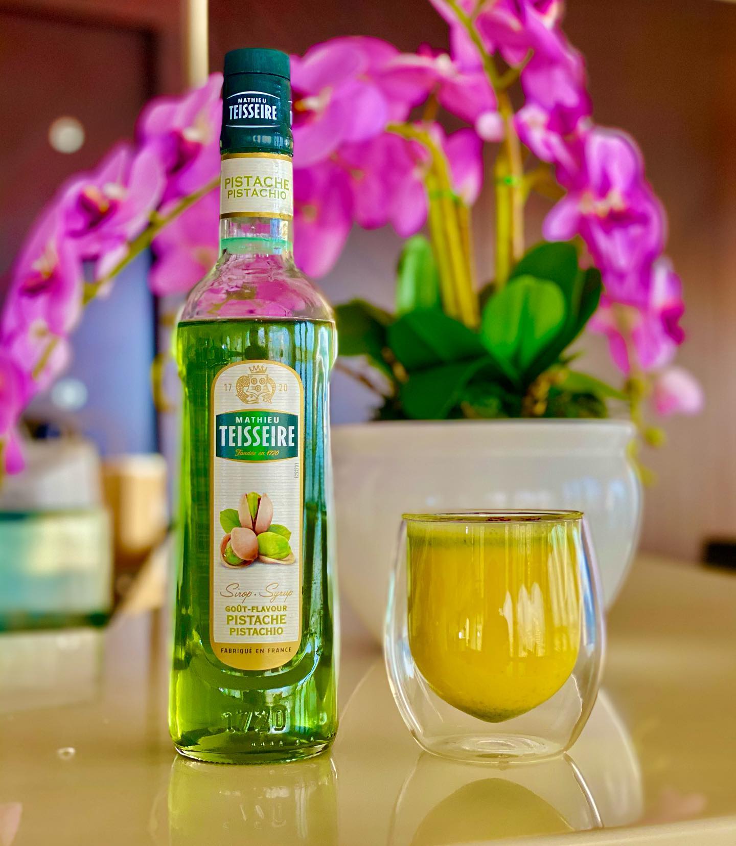 🇫🇷 Pistachio Syrup by Teisseire Professional, 23.6 fl oz (700 ml)