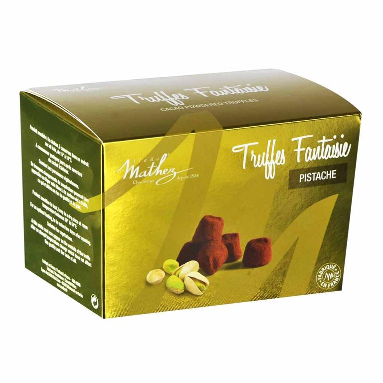 🇫🇷 French Chocolate Truffles with Pistachio,  8.8 oz, (250g)