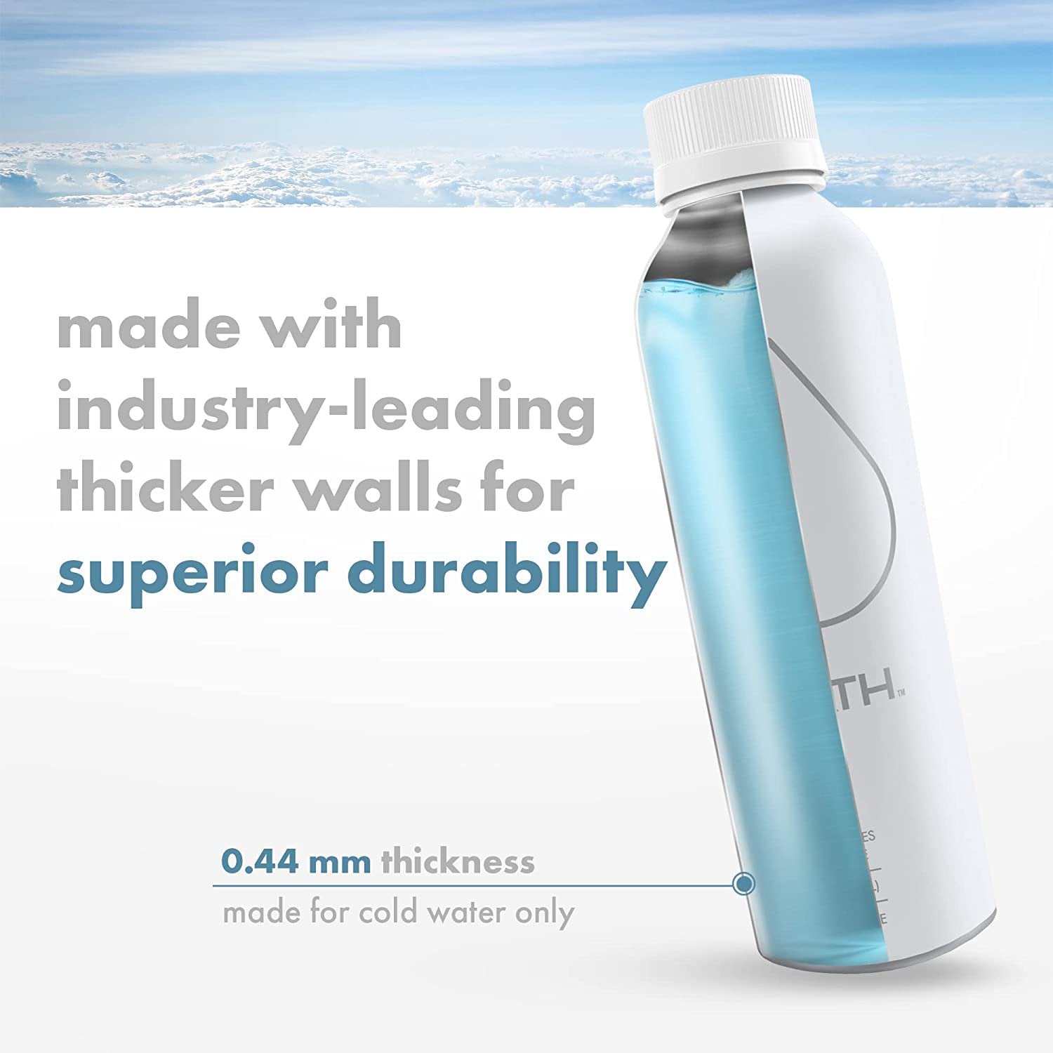 🇺🇸 Electrolyte Water in Refillable Aluminum Bottle by PATH, 20.3 fl oz (600ml)