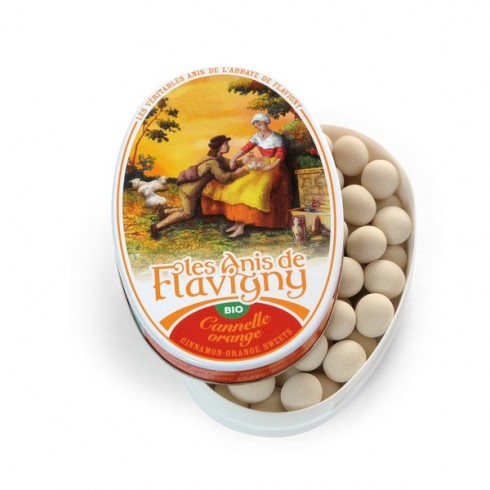🇫🇷 Organic Cinnamon Orange Flavored Anise Drop Candy, 1.7 oz (50g)