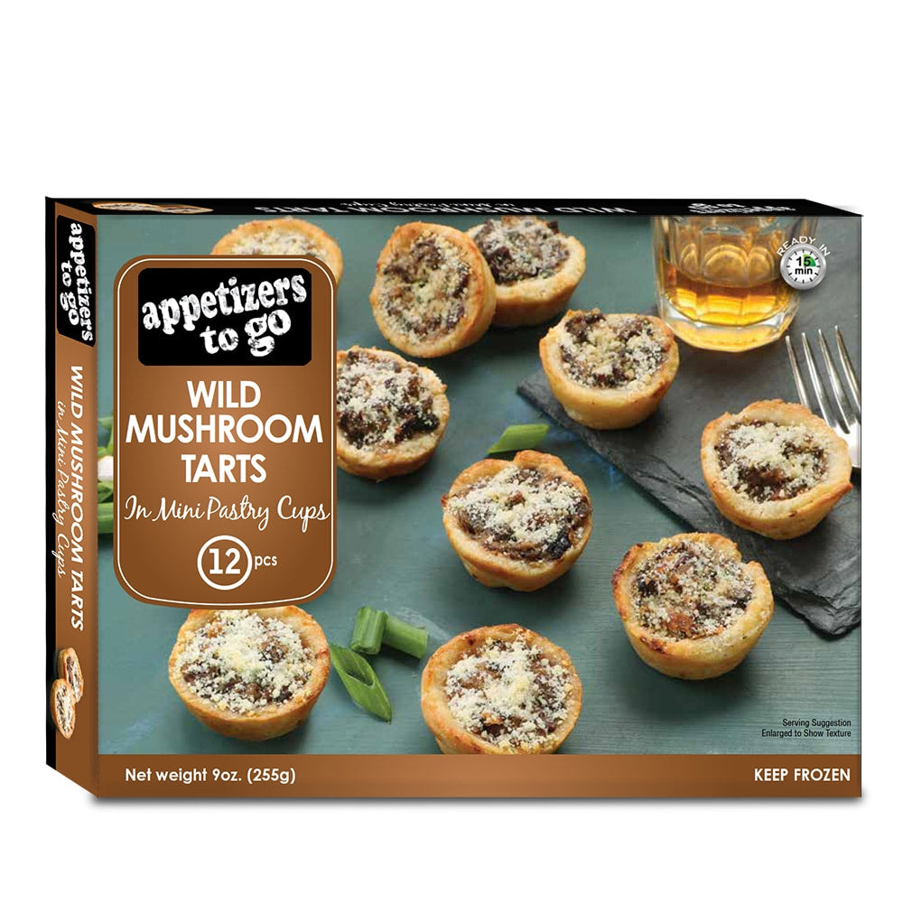 🇺🇸 12 Wild Mushroom Tarts, 9 oz [Frozen] ❄️