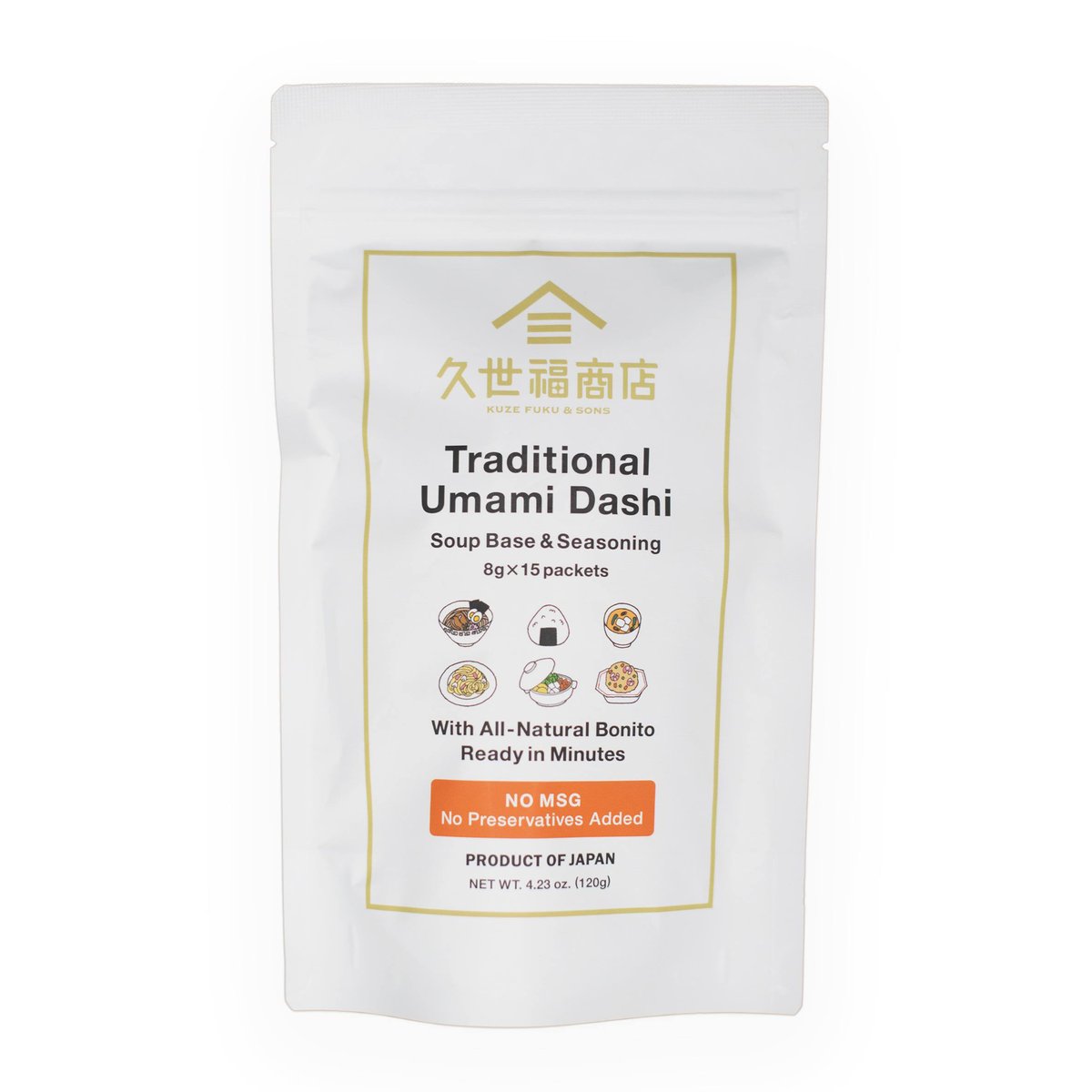 🇯🇵 Japanese Traditional Umami Dashi Soup Base & Seasoning by Kuze Fuku & Sons (15-Pack)