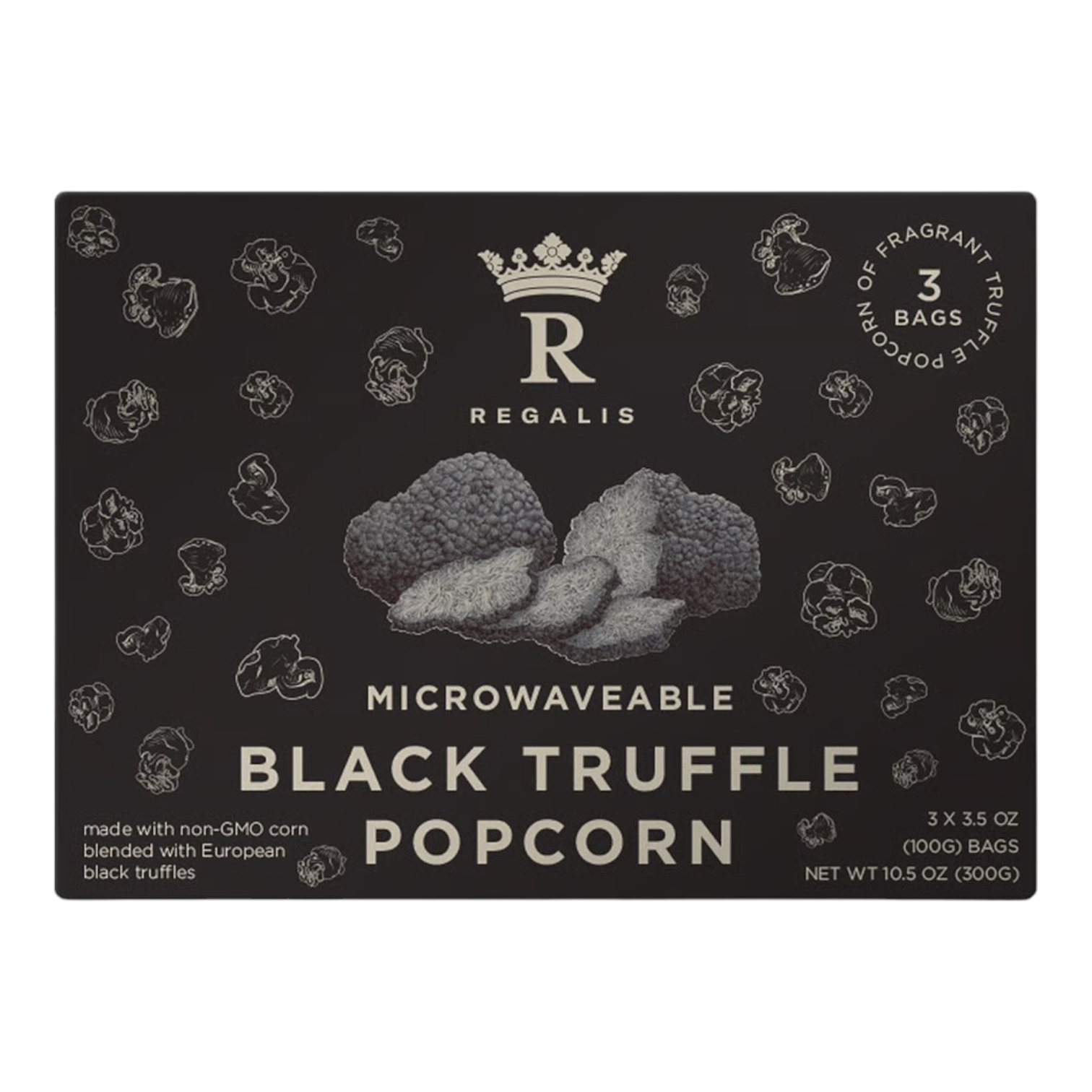 🇺🇸 Microwavable Black Truffle Popcorn, (3 bag x 100g)