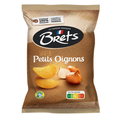 🇫🇷 Onions Flavored All-Natural Potato Chips, 4.4oz (125g) [NO GMO, NO CORN SYRUP]