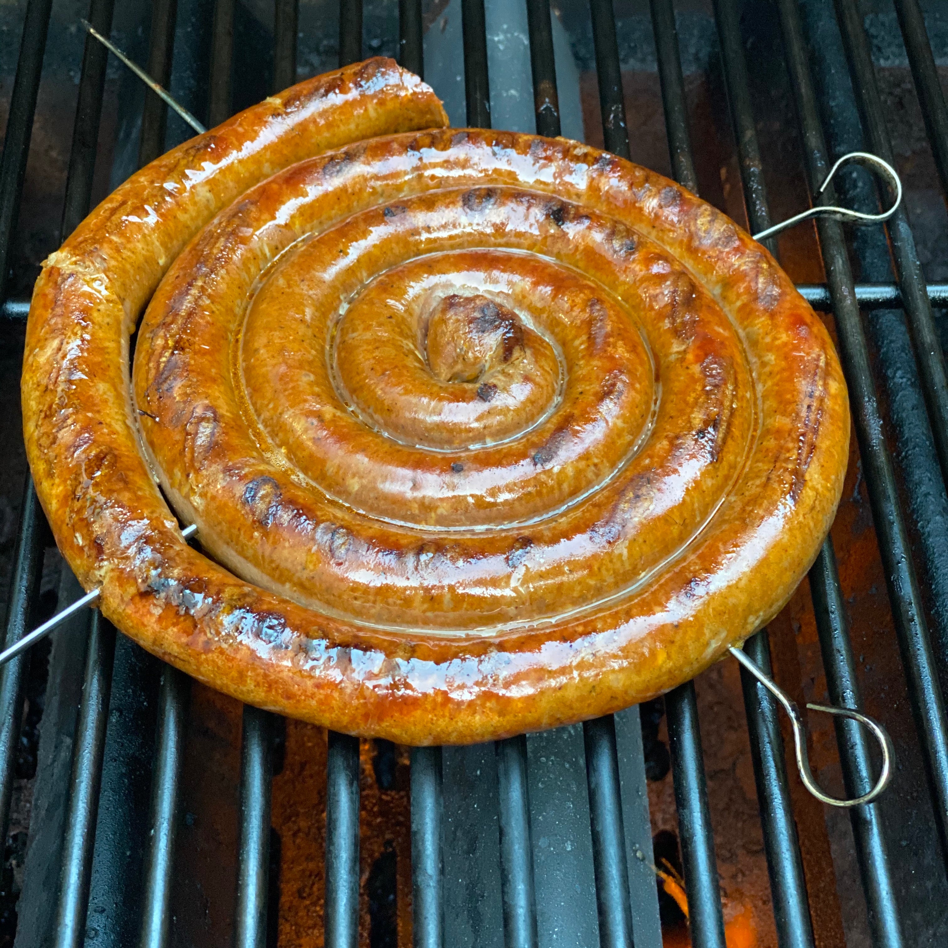 🇫🇷 Lamb Merguez Coil Chapelet Sausage, 1.5 lbs [Halal, Frozen] ❄️