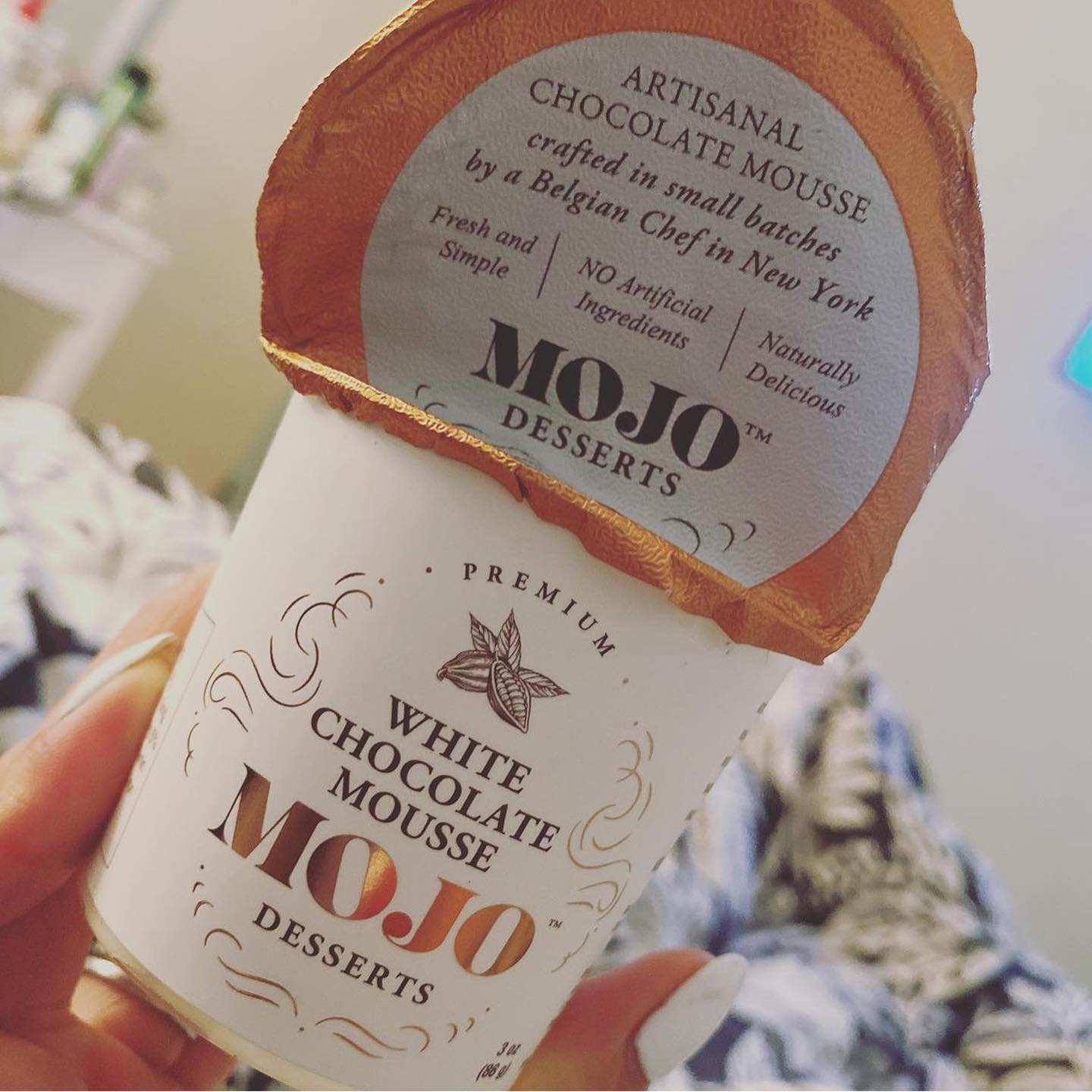 🇧🇪 Belgian Callebaut White Chocolate Mousse, 3 oz (85g)