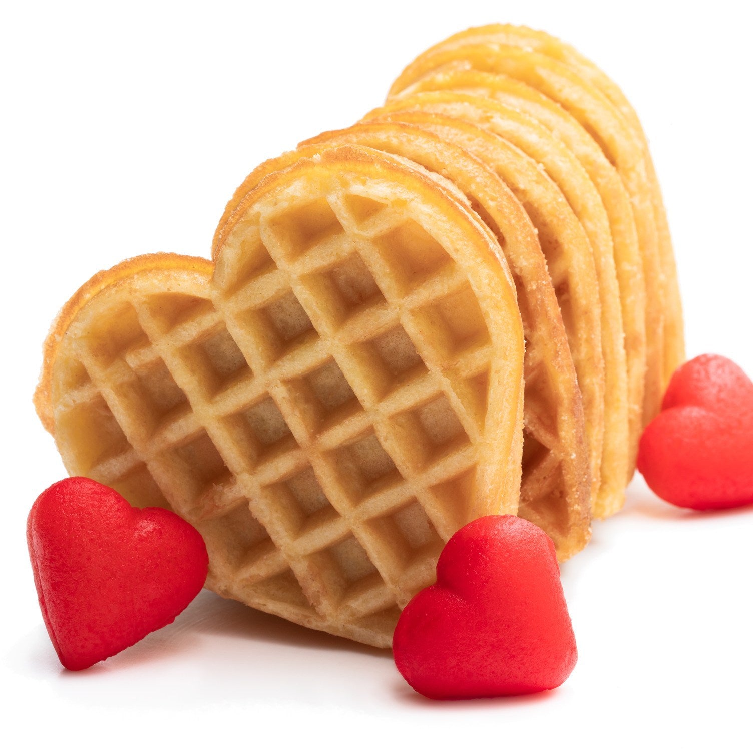 🇧🇪 10 Heart-Shaped Belgium Waffles, 10oz (287g)