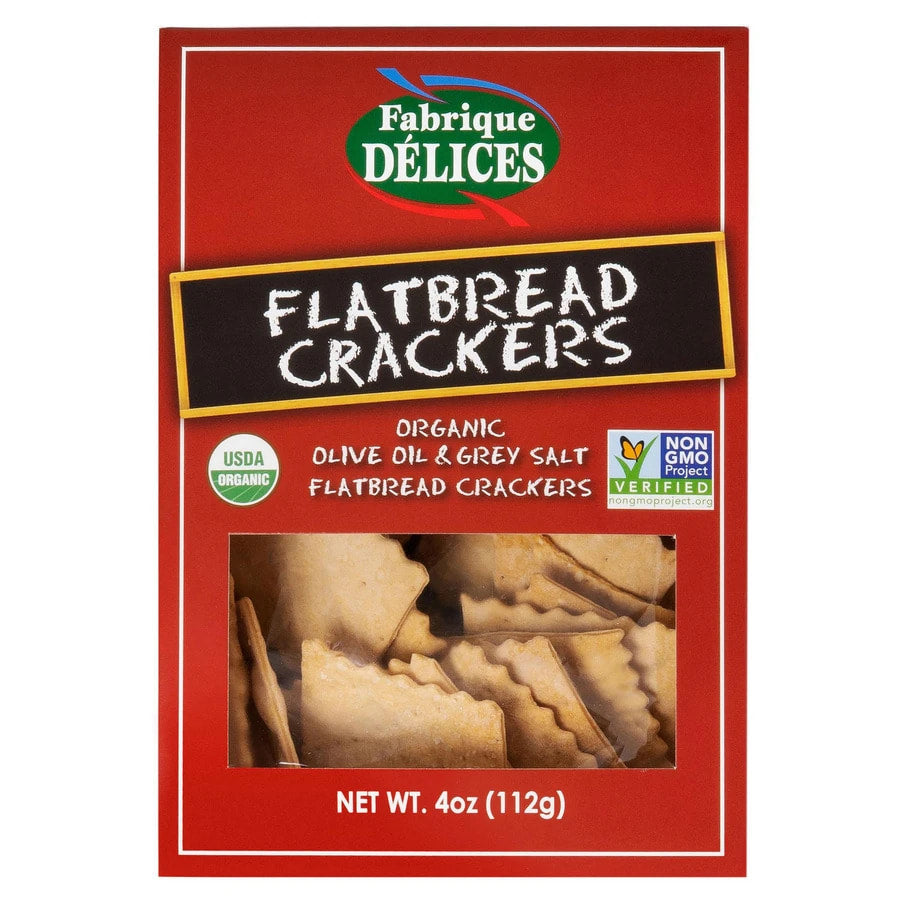 🇺🇸 Organic Flatbread Crackers, 4 oz (112g)
