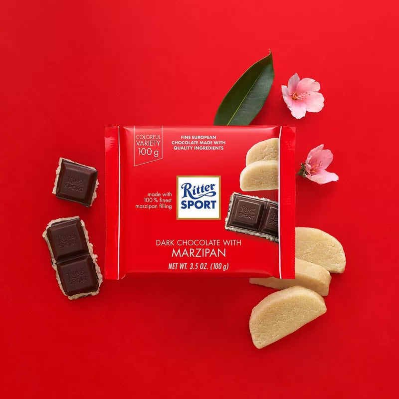 🇩🇪 Dark Chocolate Marzipan Bar, 3.5 oz (100g)
