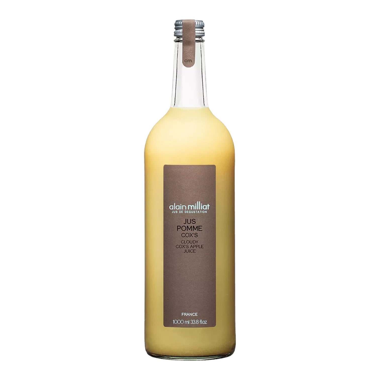 🇫🇷 100% Cloudy Cox's Apple Juice by Alain Milliat, 33.8 fl. oz. (1 Liter) * Best By Date: March 2025