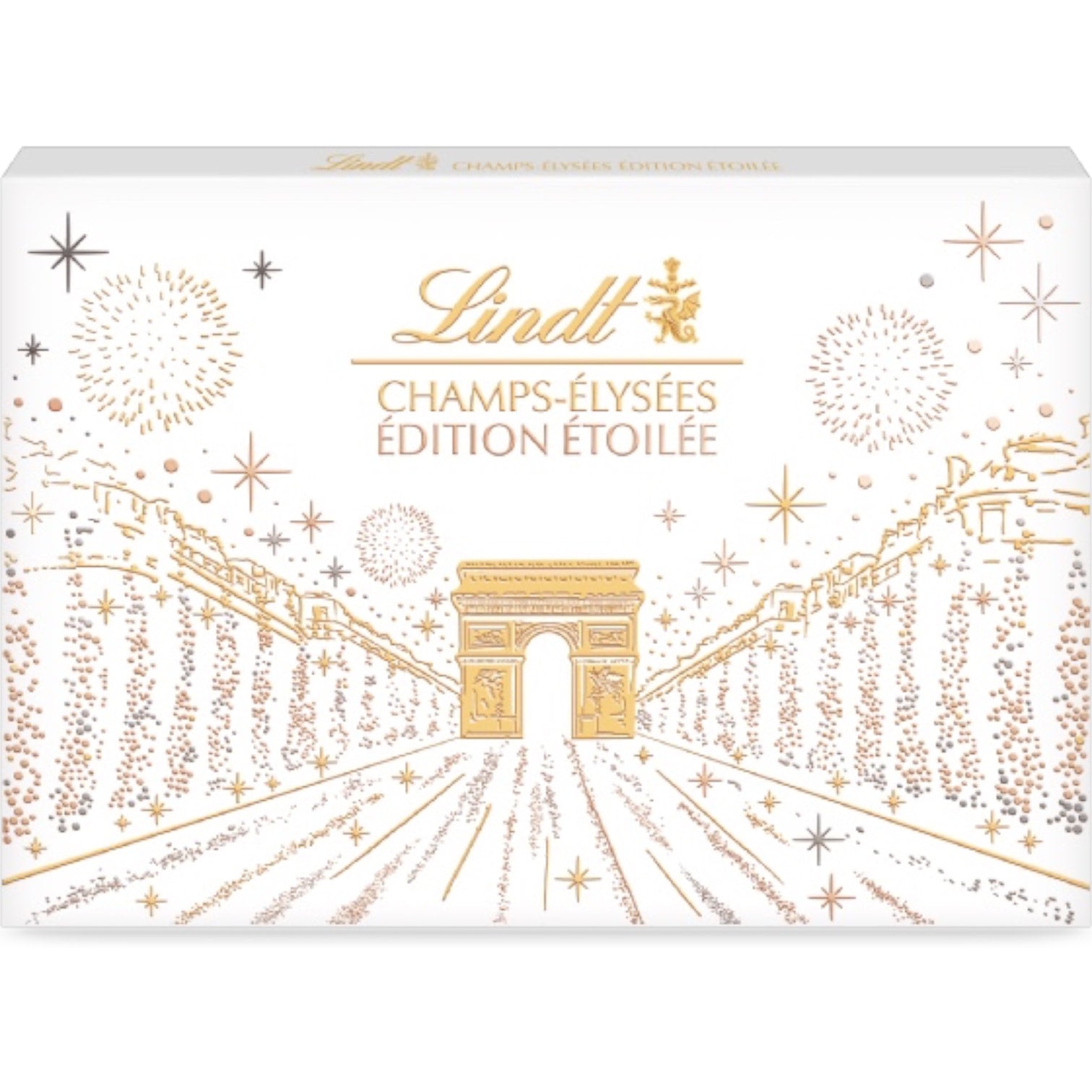 🇫🇷 Champs-Élysées 'Star Collection' - 44 Chocolate Gift Box (Large) by Lindt & Sprüngli, 16.4 oz (465g)