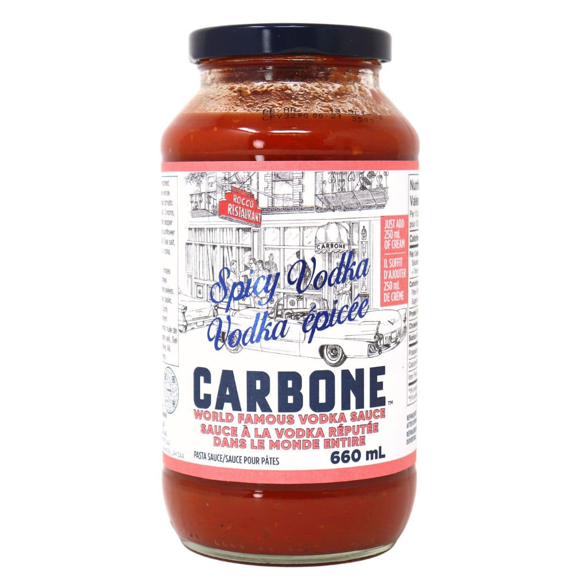 🇮🇹 Spicy Vodka Sauce w/ 100% Italian Tomatoes [No Sugar Added], 24 fl oz