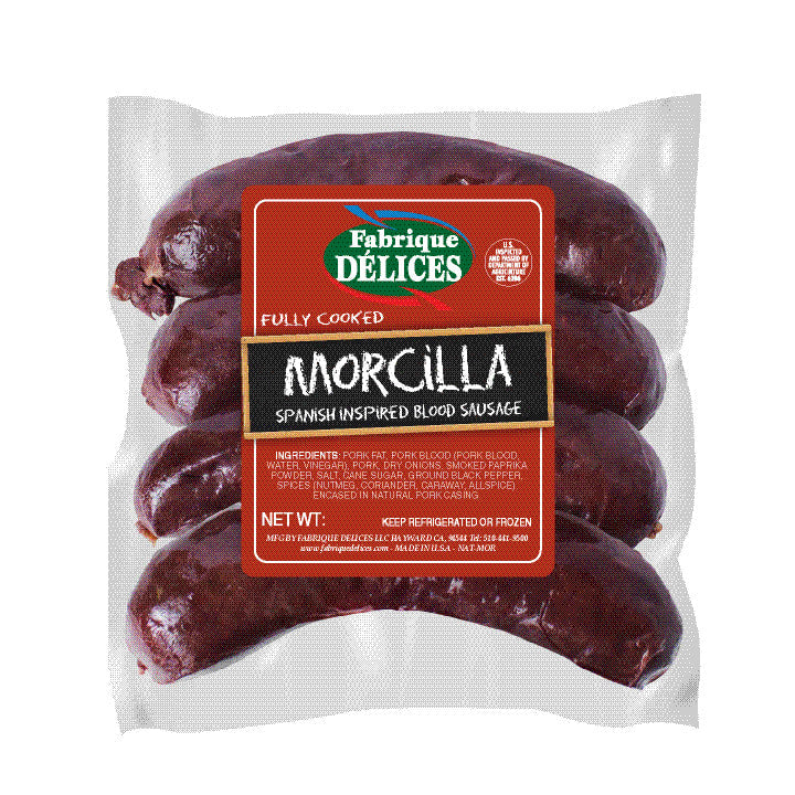 🇪🇸 4 Morcilla Iberica - Spanish Blood Sausage w/ Onions & Smoked Paprika, 1 lb [Frozen] ❄️